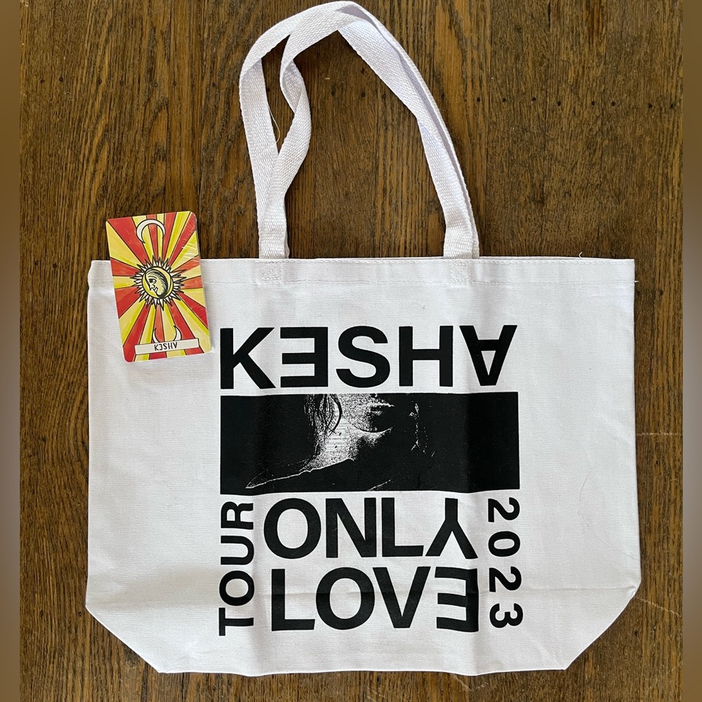 Kesha Only Love VIP tour only merch - tote bag and tarot cards